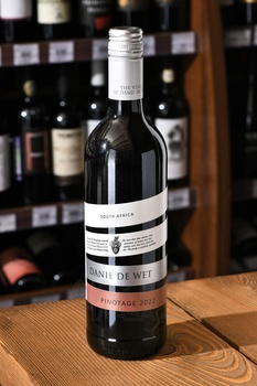 Danie de Wet Pinotage - вино Дани де Вет Пинотаж 0.75 л красное сухое