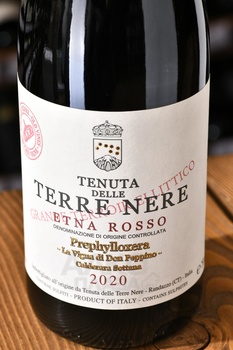 Terre Nere Etna Rosso Prephylloxera La Vigna DOC - вино Терре Нере Этна Россо Префилоксера Ла Винья ДОК 0.75 л красное сухое