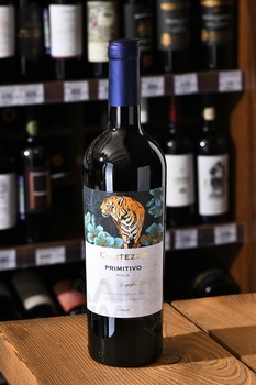 Cortezza Primitivo - вино Кортезза Примитиво 0.75 л красное полусухое