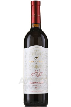 Askaneli Alazany Valley - вино Асканели Алазанская долина 0.75 л красное полусладкое