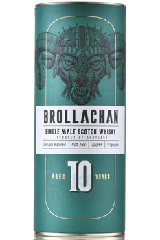 Brollachan Aged 10 Years - виски Броллахан 10 лет 0.7 л в тубе