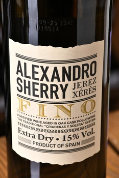 Alexandro Fino - херес Алехандро Фино 0.75 л