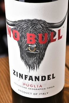 No Bull Zinfandel - вино Ноу Булл Зинфандель 0.75 л красное полусухое