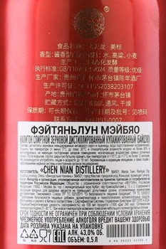 Feitianlong Meibiao Baijiu - Байцзю Фэйтяньлун Мэйбяо 0.5 л