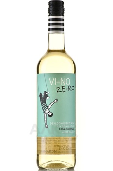 Vi-no Ze-ro Chardonnay - вино безалкогольное Ви-Но Зе-Ро Шардоне 0.75 л белое полусладкое