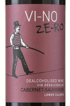 Vi-no Ze-ro Cabernet Sauvignon - вино безалкогольное Ви-Но Зе-Ро Каберне Совиньон 0.75 л красное полусладкое