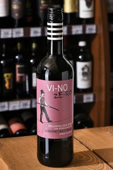Vi-no Ze-ro Cabernet Sauvignon - вино безалкогольное Ви-Но Зе-Ро Каберне Совиньон 0.75 л красное полусладкое