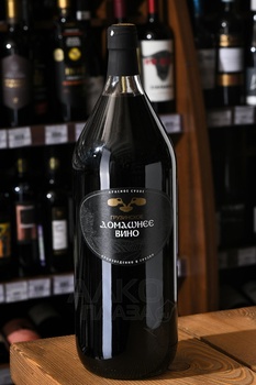 Вино Грузинское домашнее вино 2 л красное сухое