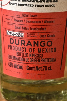 Senor Sotol Ensemble - Сеньйор Сотол Энсамбле 0.7 л