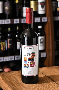 Вино Аладари ГСП Мукузани 0.75 л красное сухое