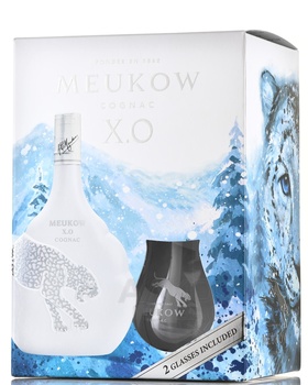 Meukow XO Ice Panter - коньяк Меуков ХО Айс Пантер 0.7 л в п/у + бокал