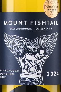 Mount Fishtail Sauvignon Blanc Marlborough - вино Маунт Фиштейл Совиньон Блан Мальборо 2022 год 0.75 л белое сухое