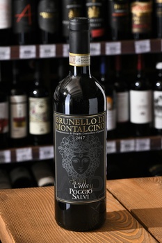 Brunello di Montalcino DOCG Villa Poggio Salvi - вино Брунелло ди Монтальчино ДОКГ Вилла Поджо Салви 0.75 л красное сухое