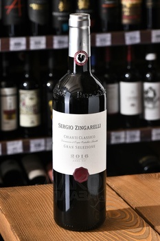 Sergio Zingarelli Chianti Classico Gran Selezione - вино Кьянти Классико Гран Селеционе Серджио Дзингарелли 0.75 л красное сухое
