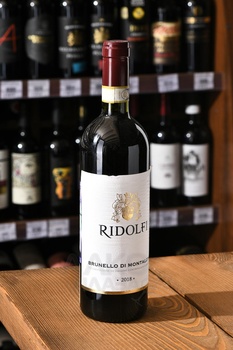 Ridolfi Brunello di Montalcino - вино Ридольфи Брунелло ди Монтальчино 2018 год 0.75 л красное сухое