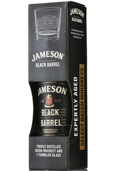 Jameson Black Barrel - виски Джемесон Блэк Баррел 0.7 л в п/у + бокал