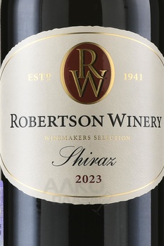 Robertson Winery Shiraz - вино Робертсон Вайнери Шираз 0.75 л красное сухое