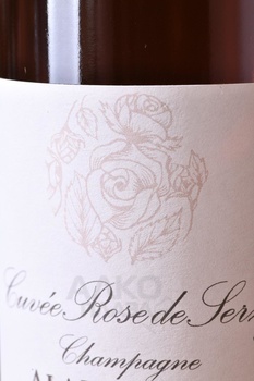 Champagne Alain Bailly Rose de Serzy - шампанское Шампань Ален Байи Роз де Серзи 0.75 л розовое брют