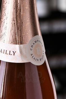 Champagne Alain Bailly Rose de Serzy - шампанское Шампань Ален Байи Роз де Серзи 0.75 л розовое брют