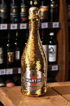 Martini Prosecco - вино игристое Мартини Просекко 0.75 л белое экстра драй в чехле