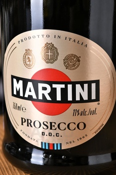 Martini Prosecco - вино игристое Мартини Просекко 0.75 л белое экстра драй в чехле