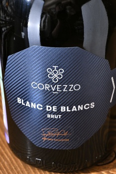 Corvezzo Blanc De Blancs Brut - вино игристое Корвеццо Блан де Блан Брют 0.75 л белое брют
