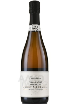 Gonet-Medeville Brut Tradition Premier Cru - шампанское Гонэ-Медвиль Брют Традисьон Премье Крю 0.75 л