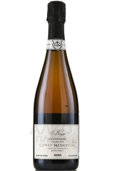 Gonet-Medeville Bouzy Les Savelons Blanc de Noirs Grand Cru - шампанское Гонэ-Медевиль Бузи Ле Савелён Блан де Нуар Гран Крю 0.75 л белое экстра брют