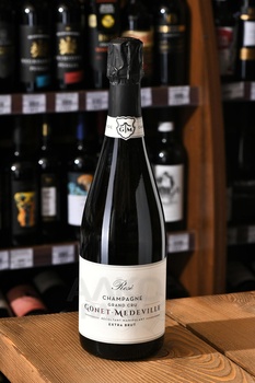 Gonet-Medeville Extra Brut Rose Grand Cru - шампанское Гоне-Медвиль Экстра Брют Розе Гран Крю 0.75 л