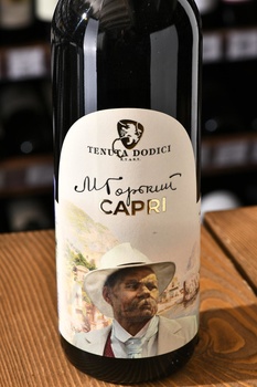 Tenuta Dodici Gorki Capri - вино Тенута Додичи М. Горький Капри 0.75 л красное сухое