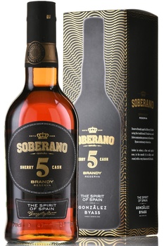 Soberano Reserva 5 years - бренди де херес Соберано Резерва 5 лет 0.7 л