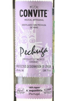 Convite Pechuga Edicion Especial - мескаль Конвите Печуго Эдисьон Эспециал 0.75 л