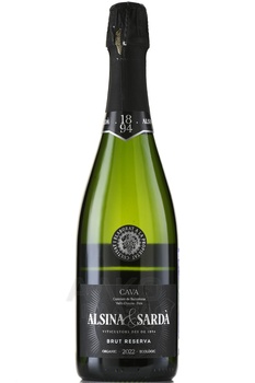 Alsina & Sarda Cava Brut Reserva - вино игристое Альсина и Сарда Кава Брют Резерва 2020 год 0.75 л белое брют