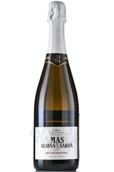 Alsina & Sarda Cava Brut Nature Reserva - вино игристое Альсина и Сарда Кава Брют Натюр Резерва 2020 год 0.75 л белое экстра брют