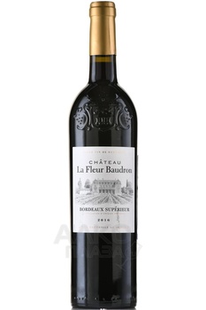Chateau La Fleur Baudron Bordeaux Superieur - вино Шато ля Флер Бодрон Бордо Супериор 0.75 л красное сухое