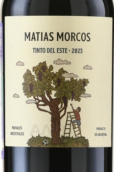 Matias Morcos Tinto del Este - вино Матиас Моркос Тинто дель Эсте 0.75 л красное сухое