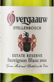 Overgaauw Estate Reserve Sauvignon Blanc - вино Овергаау Истейт Резерв Совиньон Блан 0.75 л белое сухое