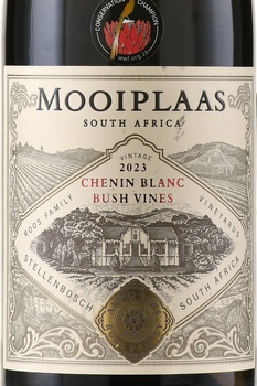 Mooiplaas Chenin Blanc Bush Vines - вино Муиплаас Шенен блан Буш Вайнс 0.75 л белое сухое