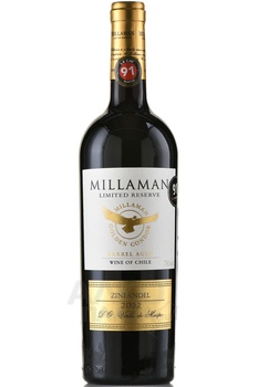 Millaman Limited Reserve Zimfandel - вино Милламан Лимитед Резерв Зинфандель 2018 год 0.75 л красное сухое