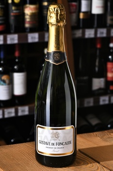 Gustave de Foncaude Cremant de Bordeaux - вино игристое Гюстав де Фонкод Креман де Бордо 0.75 л белое брют