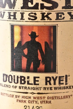 High West Double Rye! - виски зерновой Хай Вест Дабл Рай! 0.7 л