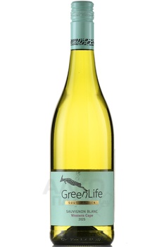 GreenLife Sauvignon Blanc Western Cape - вино ГринЛайф Совиньон Блан Вестерн Кейп 0.75 л белое сухое
