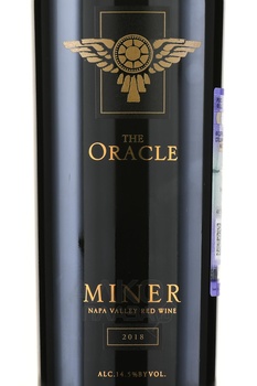 Miner The Oracle Napa Valley Red Wine - вино Майнер Зе Оракл Напа Вэлли Ред Вайн 0.75 л красное сухое