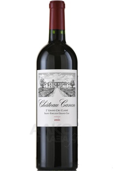 Chateau Canon Saint-Emilion AOC 1er Grand Cru Classe B - вино Шато Канон 2021 год 0.75 л красное сухое