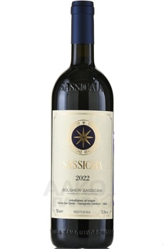 Sassicaia Bolgheri - вино Сассикайя Болгери 2022 год 0.75 л красное сухое