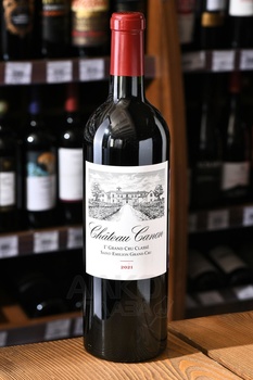 Chateau Canon Saint-Emilion AOC 1er Grand Cru Classe B - вино Шато Канон 2021 год 0.75 л красное сухое