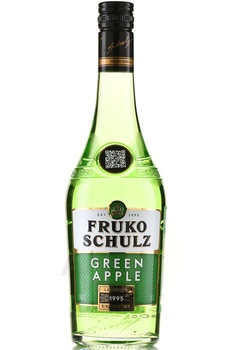Fruko Schulz Green Apple - ликер Шульц Зеленое Яблоко 0.7 л