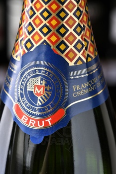 Francois Martenot Cremant de Bourgogne - вино игристое Франсуа Мартено Креман де Бургонь 0.75 л белое брют