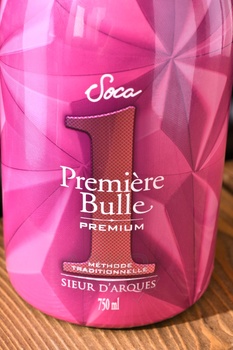 Cremant de Limoux Premiere Bulle Premium - вино игристое Креман де Лиму Премьер Бюлль Премиум 0.75 л белое брют в п/у