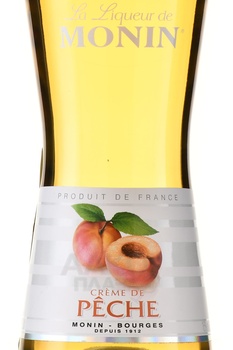 Monin Creme de Peche - ликер Монин Персик 0.7 л